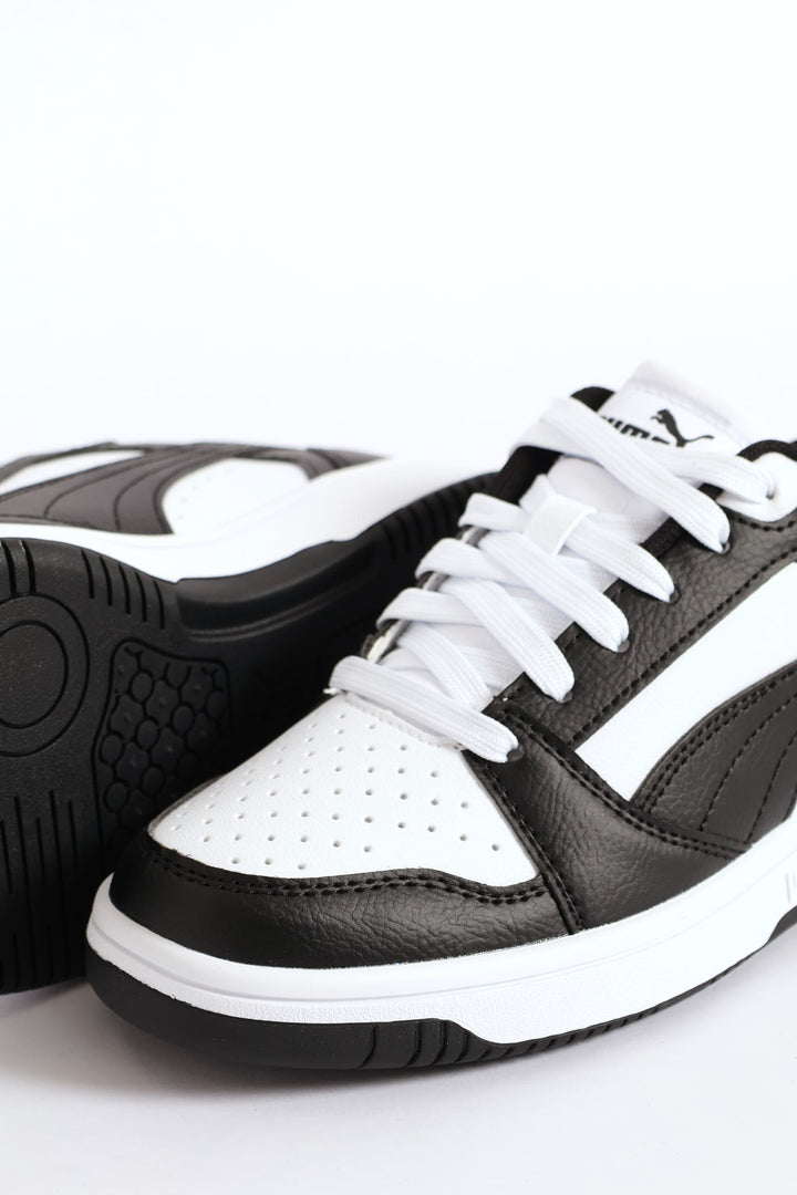 Boys Rebound V6 Lo Sneaker - Black/White