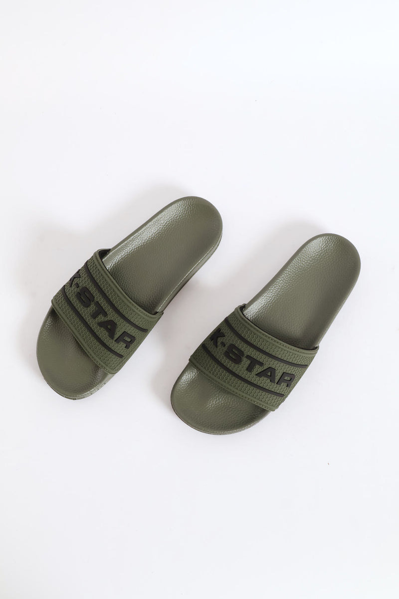Hugo Pool Slide - Olive