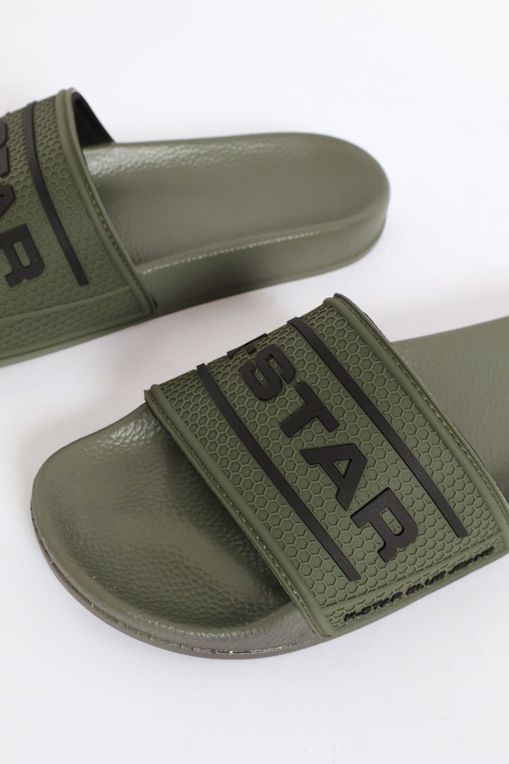 Hugo Pool Slide - Olive