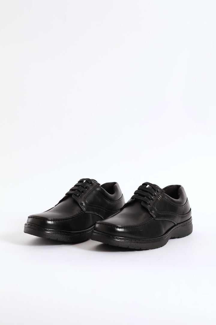 Lace Up Smart Casual Shoe - Black