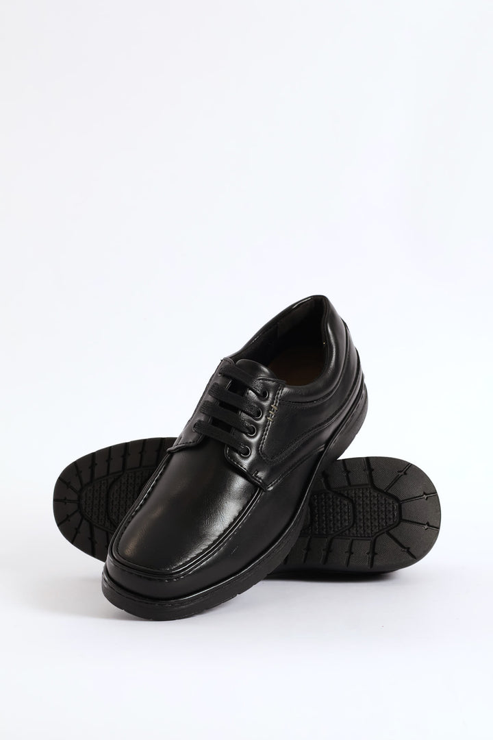 Lace Up Smart Casual Shoe - Black