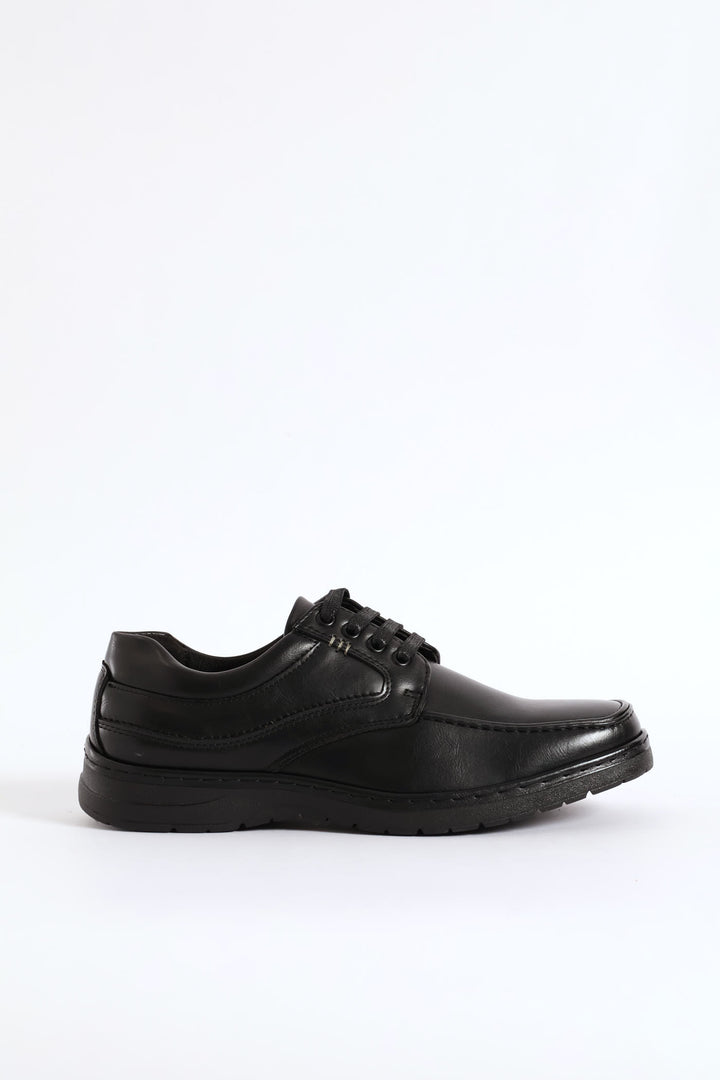 Lace Up Smart Casual Shoe - Black
