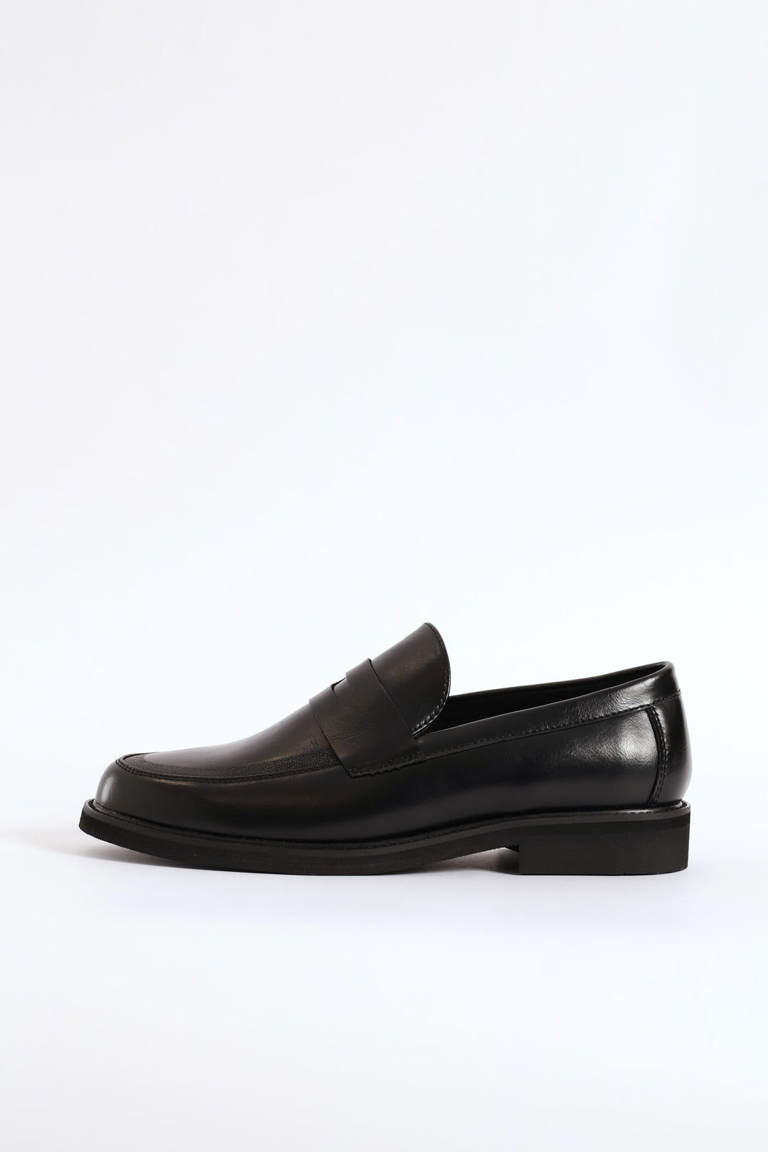 Cutout On Upper Band Slip On Formal Shoe - Black