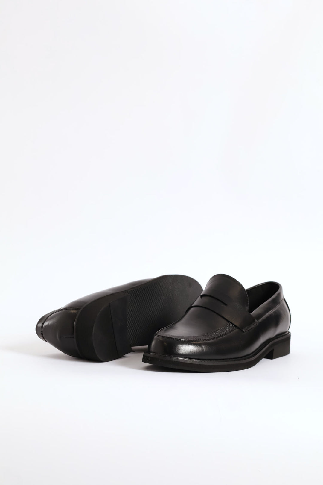 Cutout On Upper Band Slip On Formal Shoe - Black
