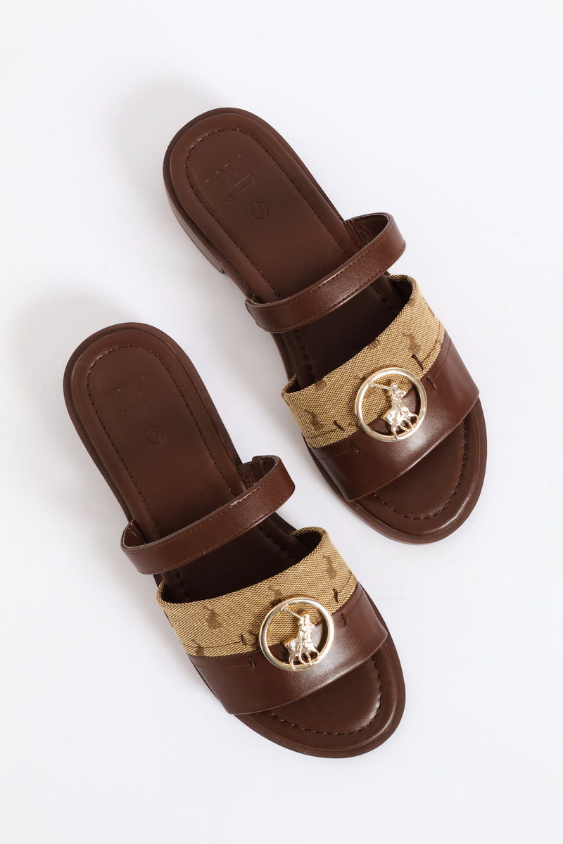 Circle Trim Slide - Tan