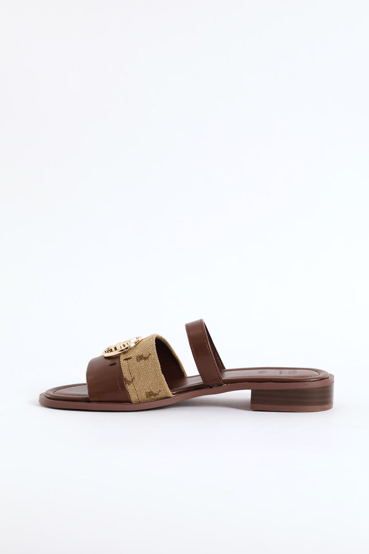 Circle Trim Slide - Tan