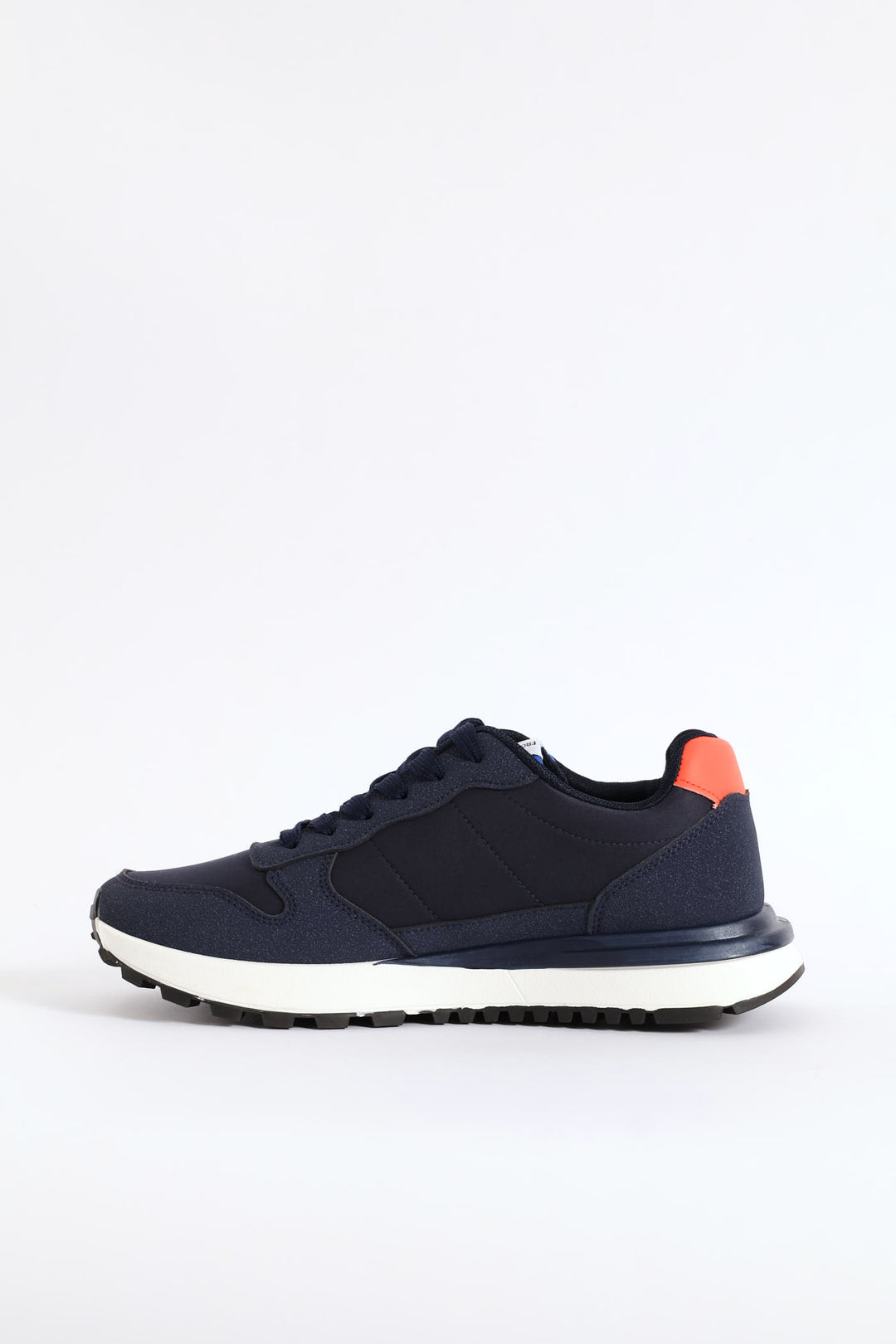 Ray 1 Nylon Suede Retro Trainer - Navy