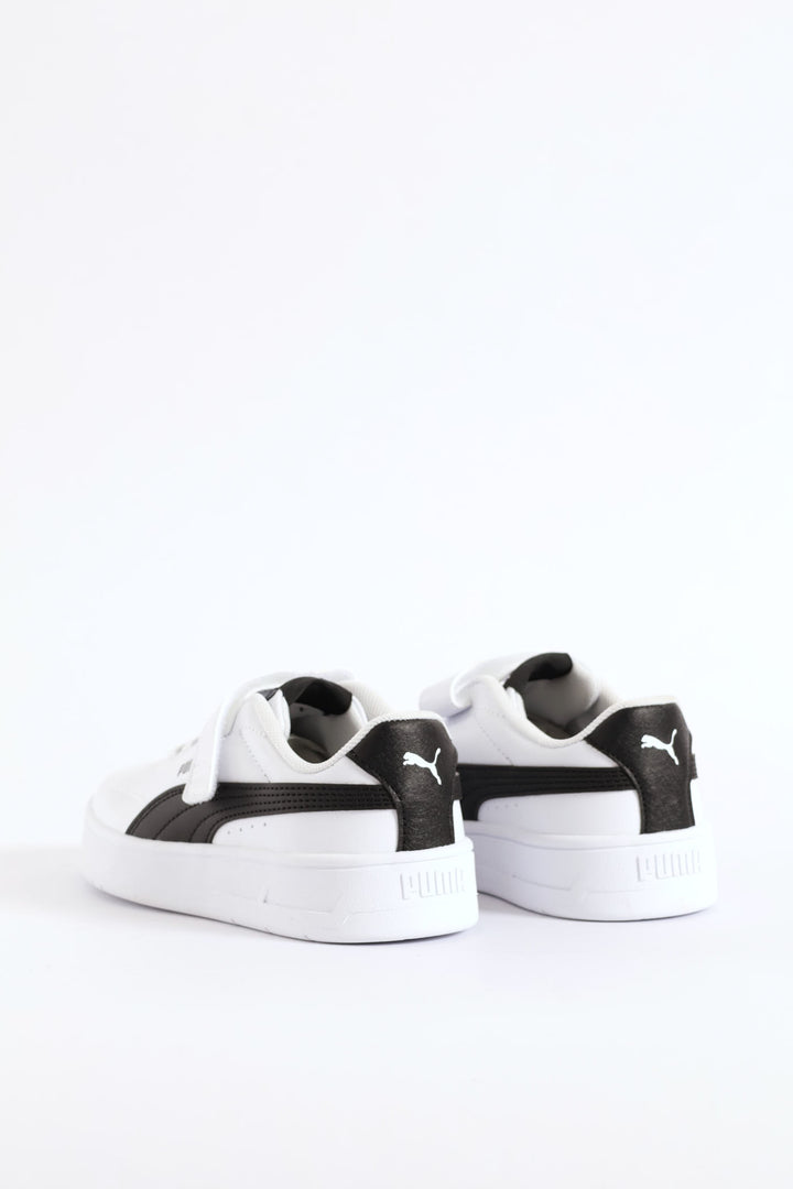Pre-Boys Court Classic Clean Ac Plus Sneaker - White/Black
