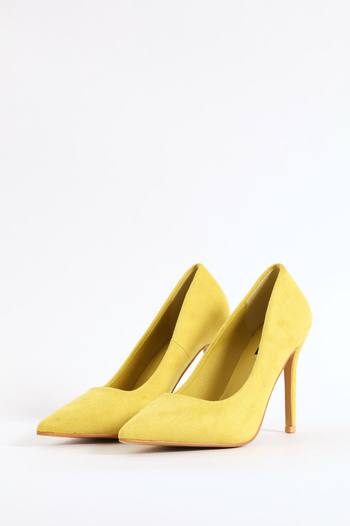 Plain Stiletto Fashion Court Heel - Chartreuse