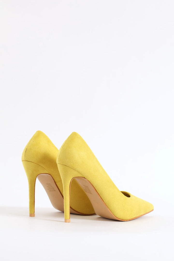 Plain Stiletto Fashion Court Heel - Chartreuse