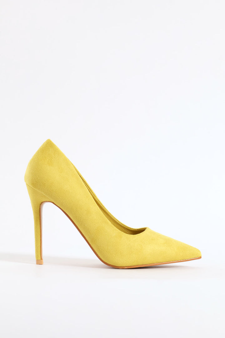 Plain Stiletto Fashion Court Heel - Chartreuse