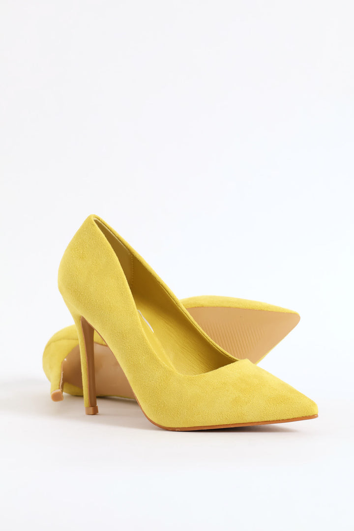 Plain Stiletto Fashion Court Heel - Chartreuse