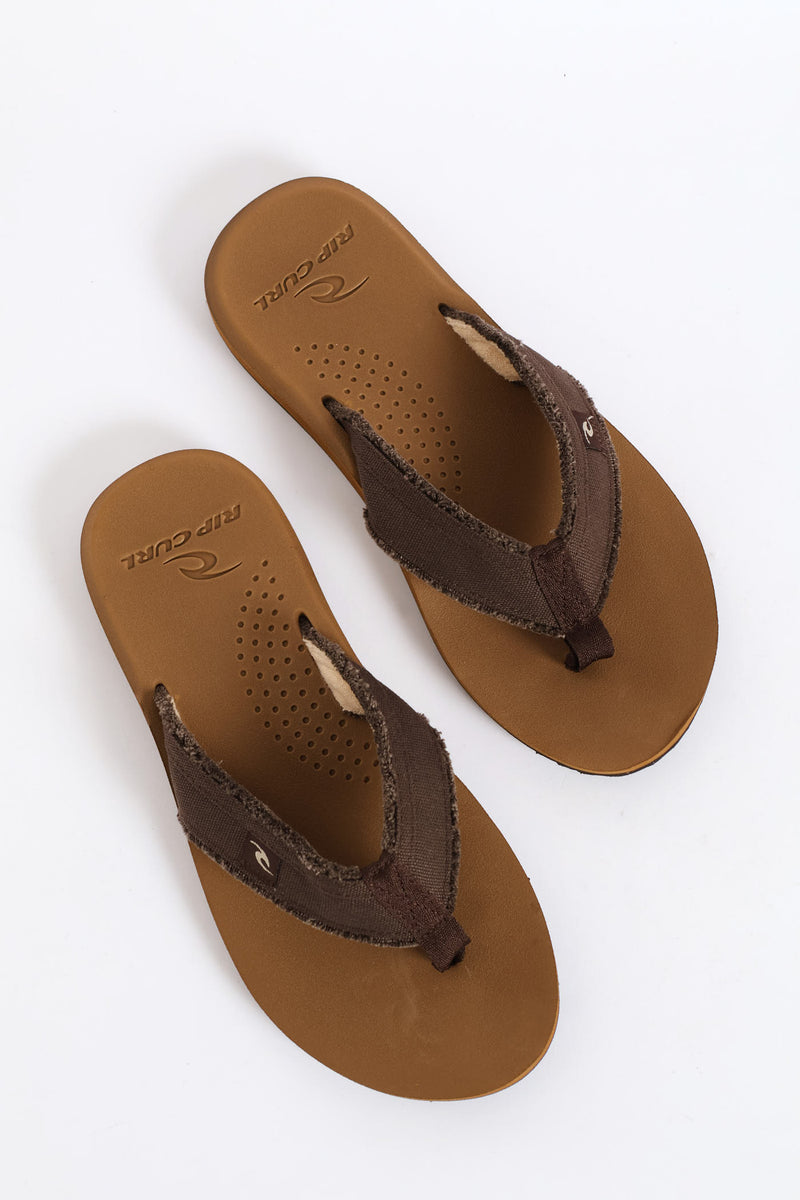 Reactor Open Toe Wide Vamp Sandal - Brown
