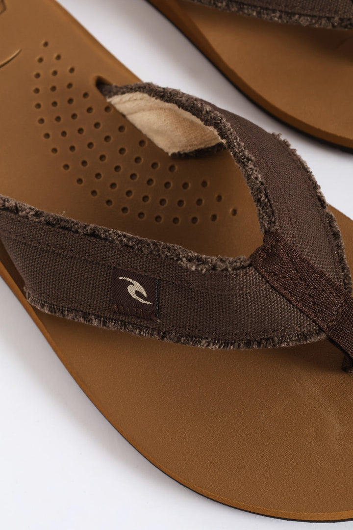 Reactor Open Toe Wide Vamp Sandal - Brown