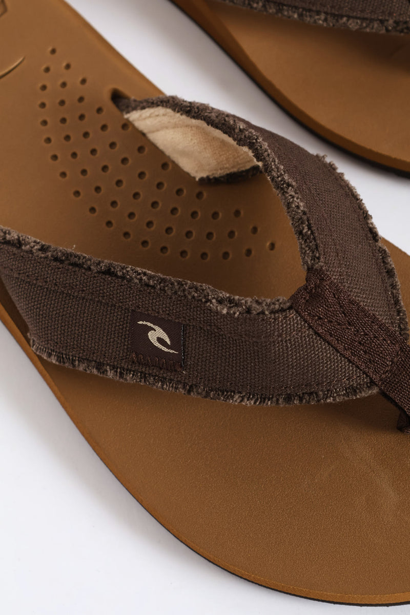 Reactor Open Toe Wide Vamp Sandal - Brown