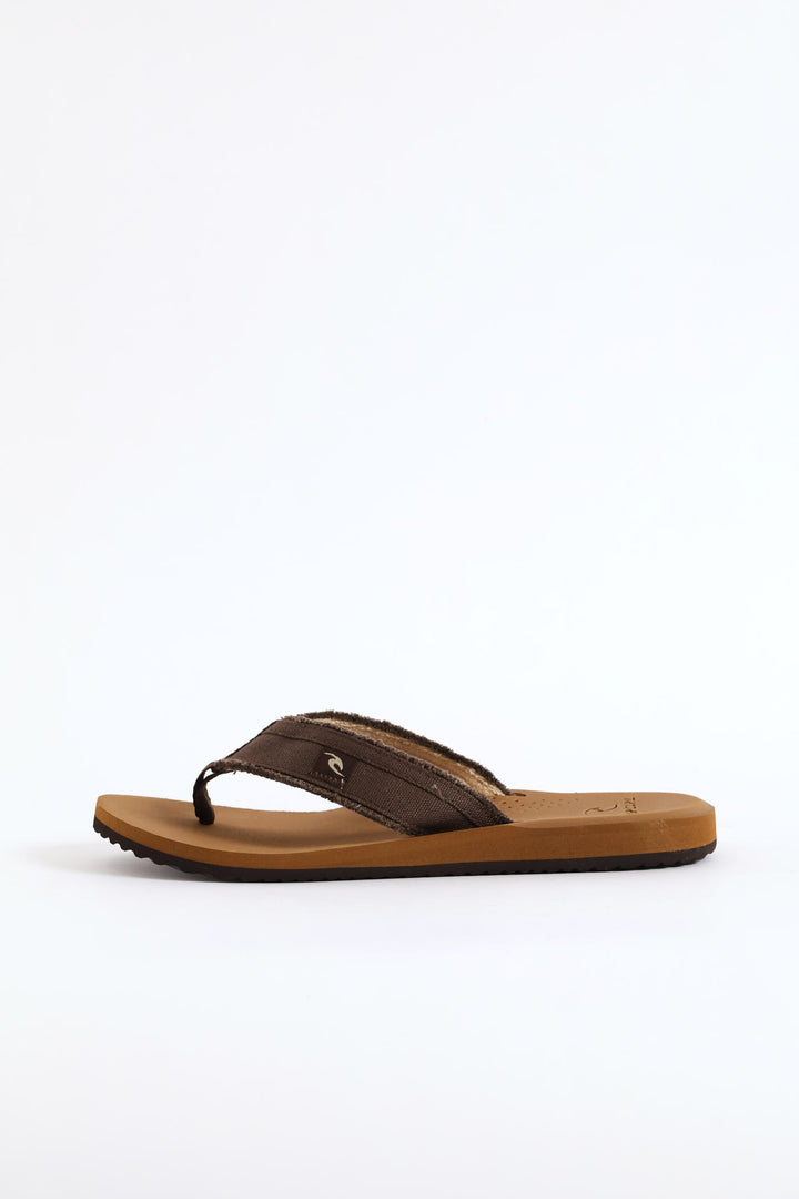 Reactor Open Toe Wide Vamp Sandal - Brown