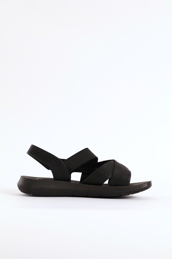 Ankle Strap Sandal - Black