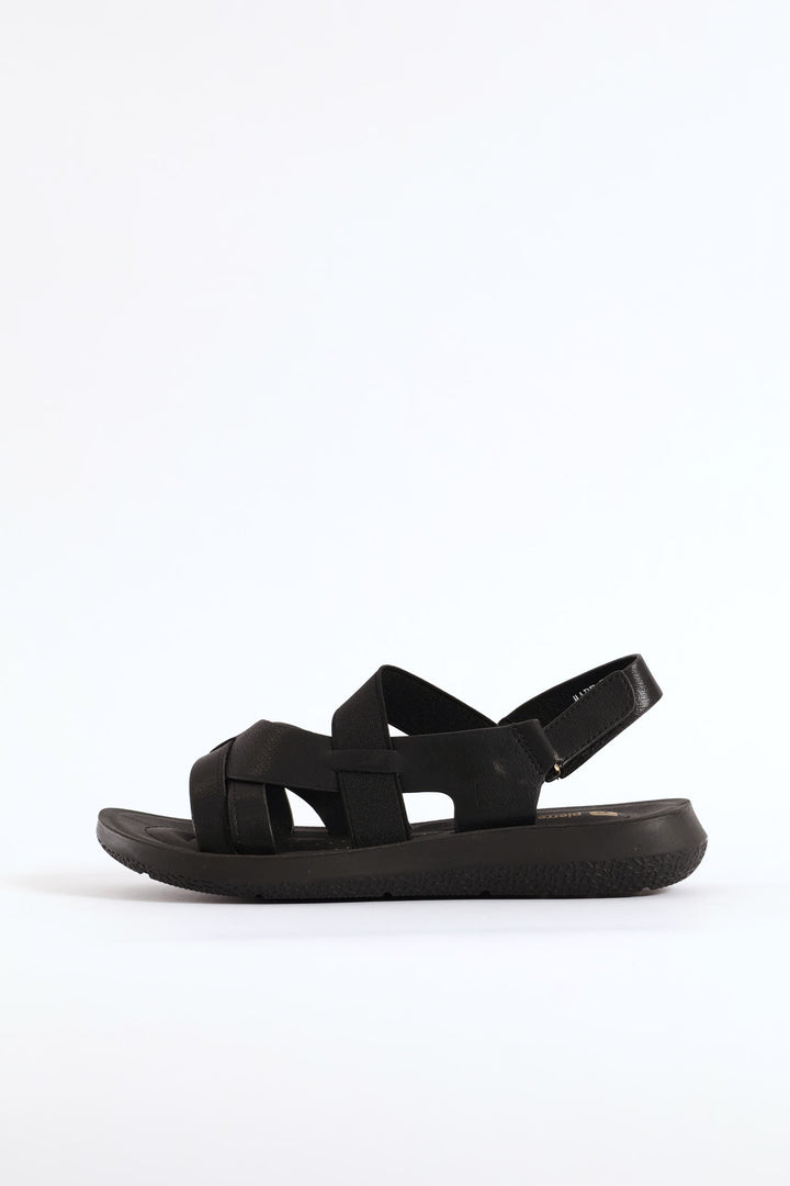 Ankle Strap Sandal - Black