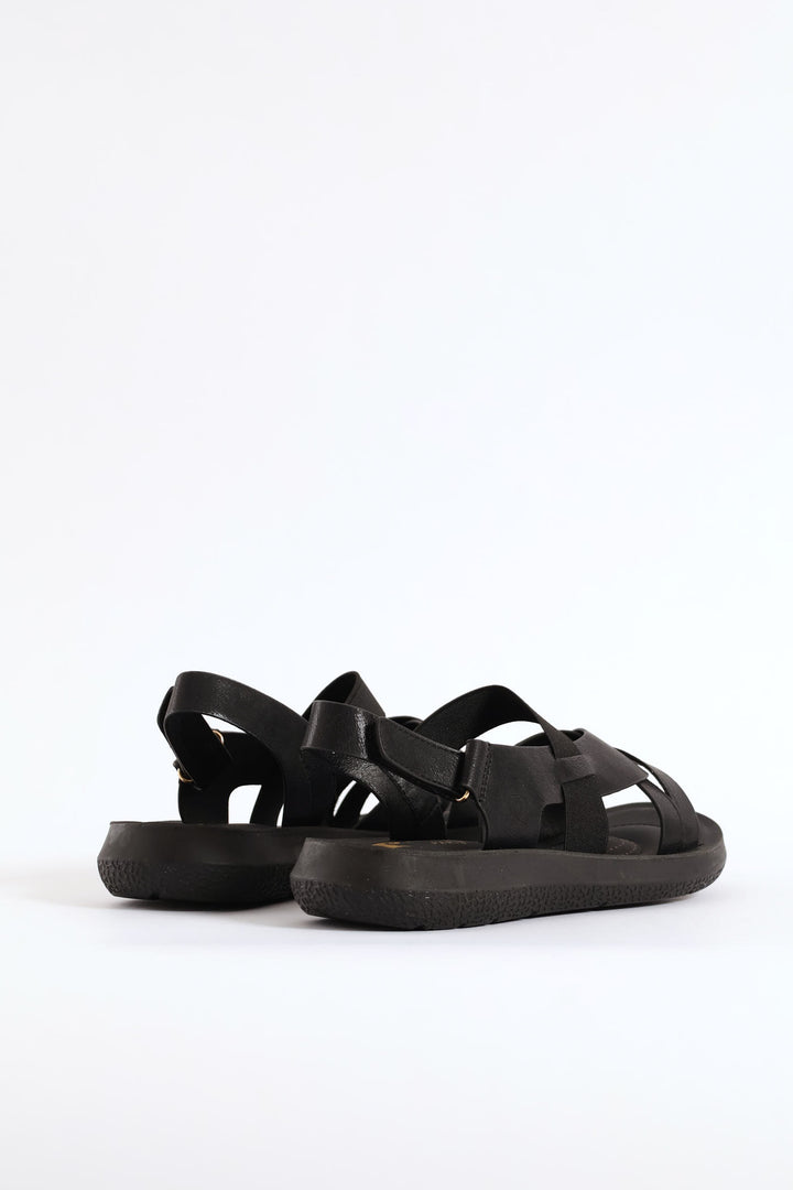 Ankle Strap Sandal - Black