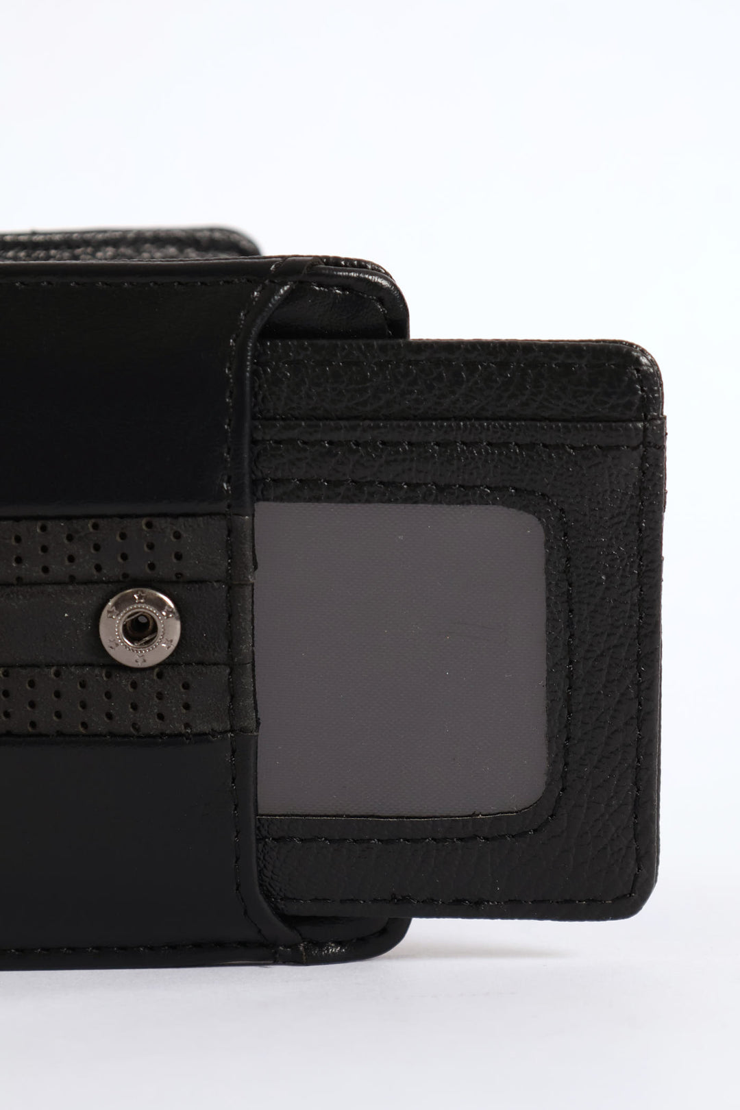 Stitched Billfold Wallet - Black