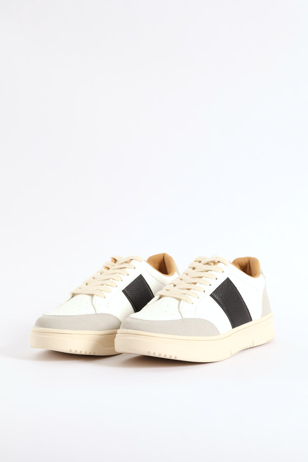 Thick Side Stripe Sneaker - White/Black