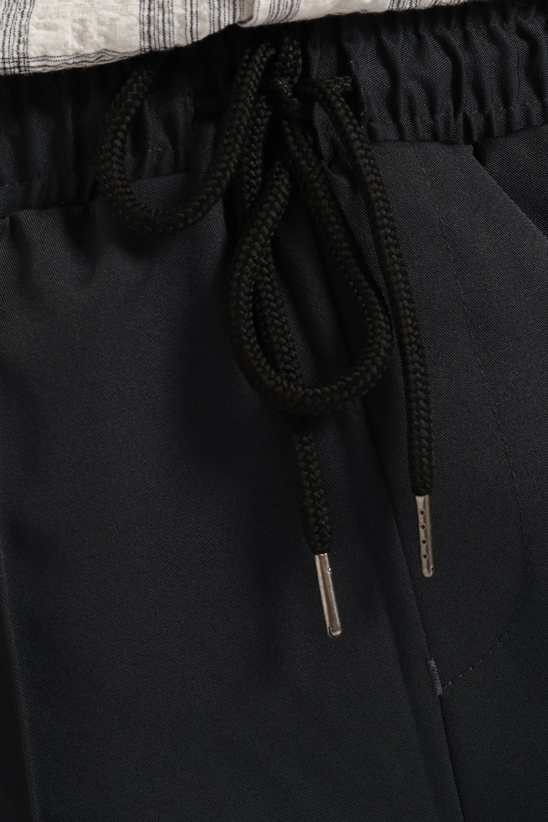 Stretch Elasticated Pintuck Jogger - Charcoal