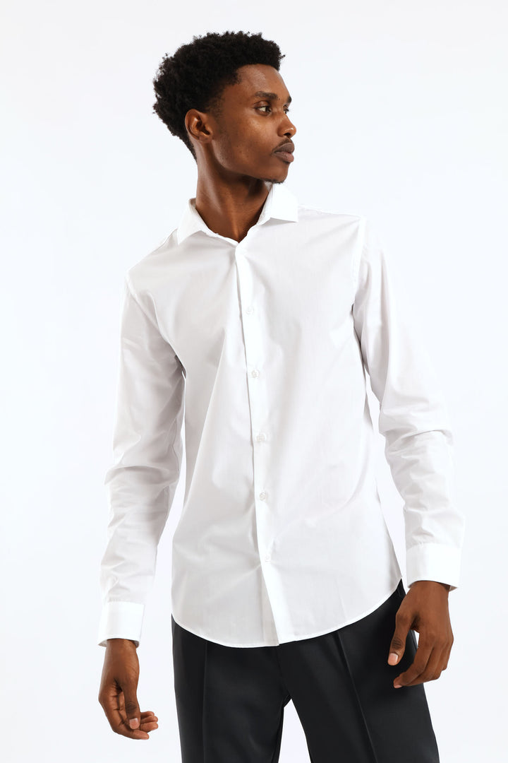 Easy Care Long Sleeve Shirt - White