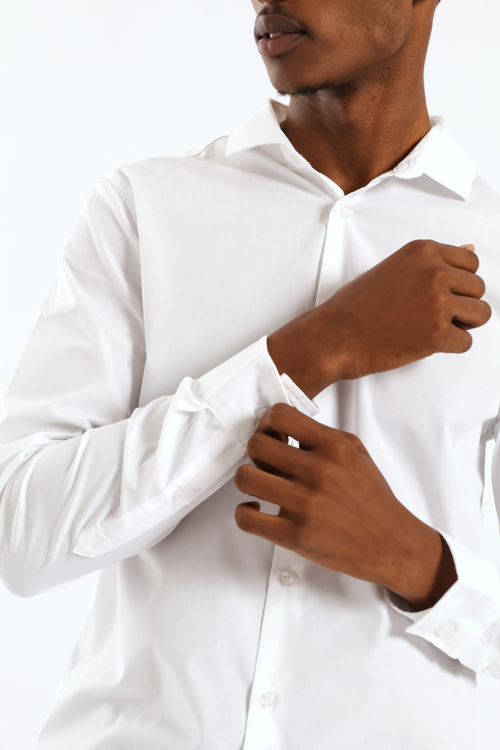 Easy Care Long Sleeve Shirt - White