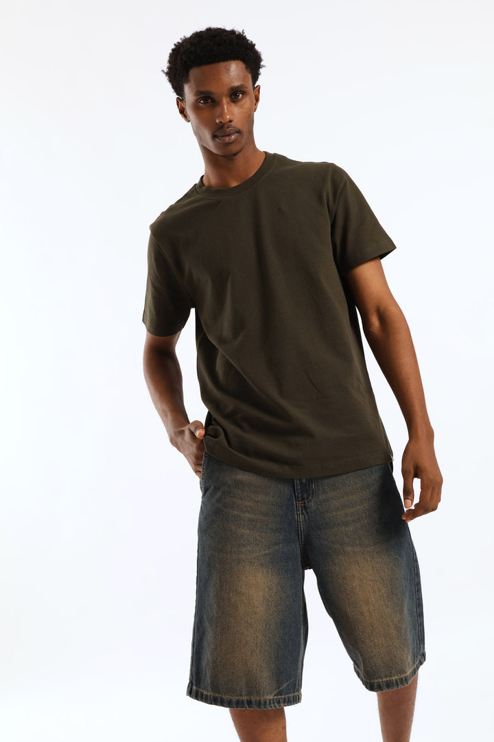 Waffle Tee - Fatigue