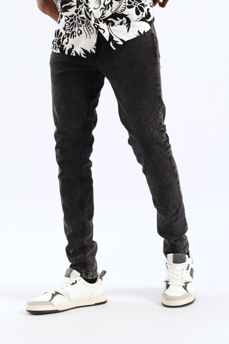 Acid Super Skinny Denim - Black