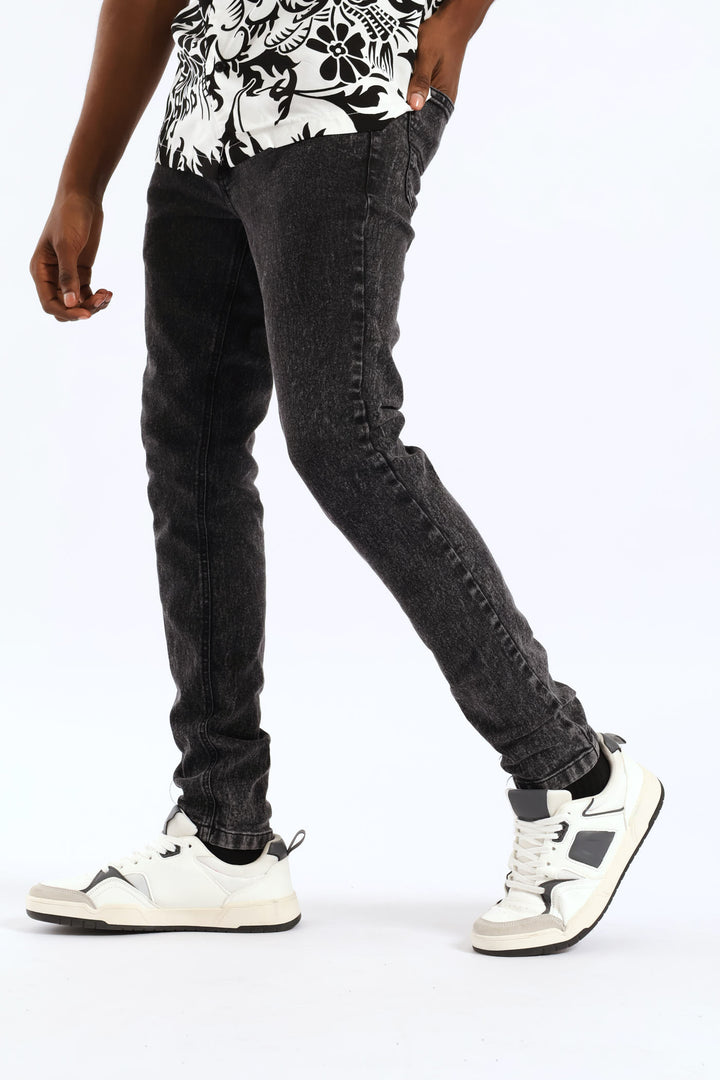Acid Super Skinny Denim - Black