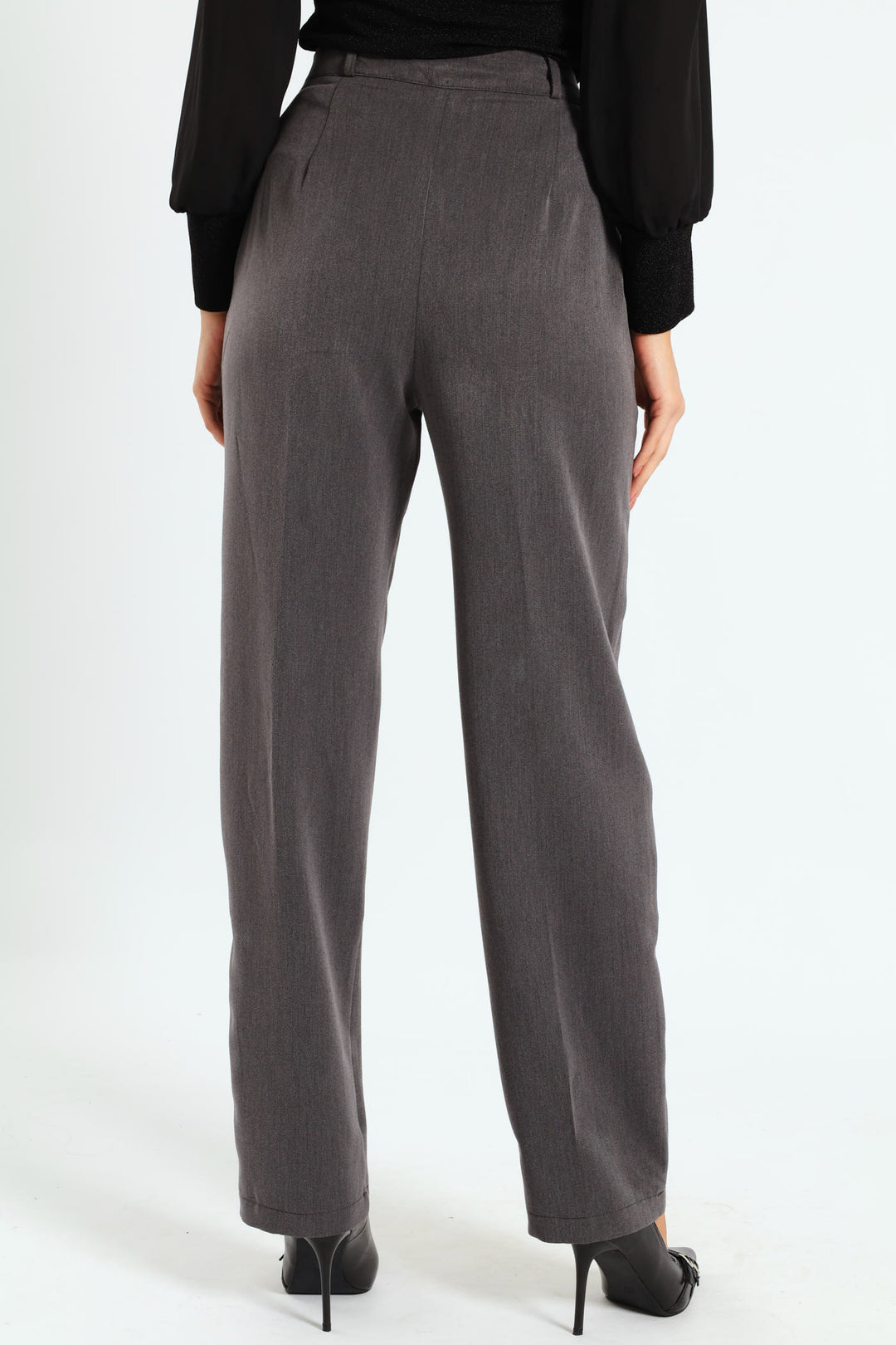 Cigarette Tailored Pants - Grey