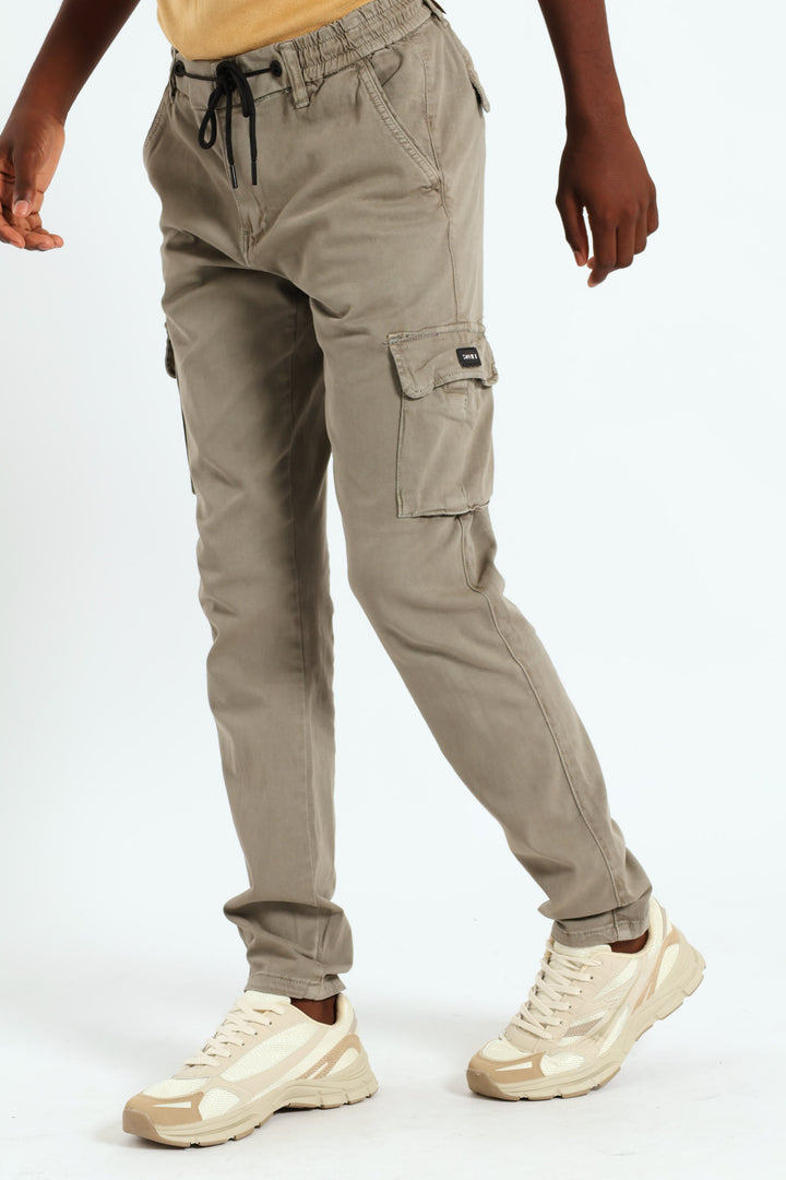 Boys Campione Cargo Pants - Taupe