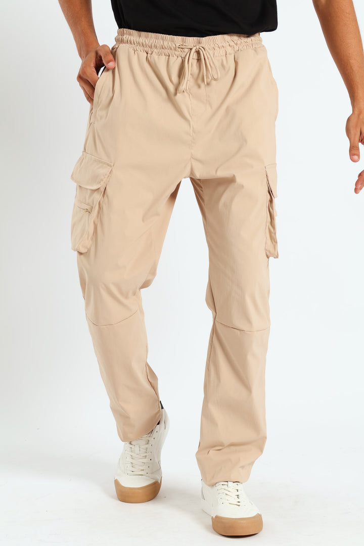 Multi Pocket Technical Cargo Pants - Stone