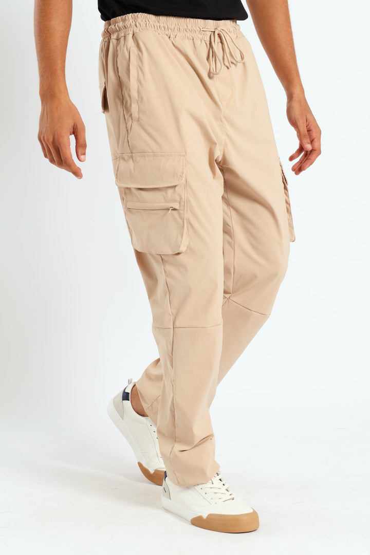 Multi Pocket Technical Cargo Pants - Stone