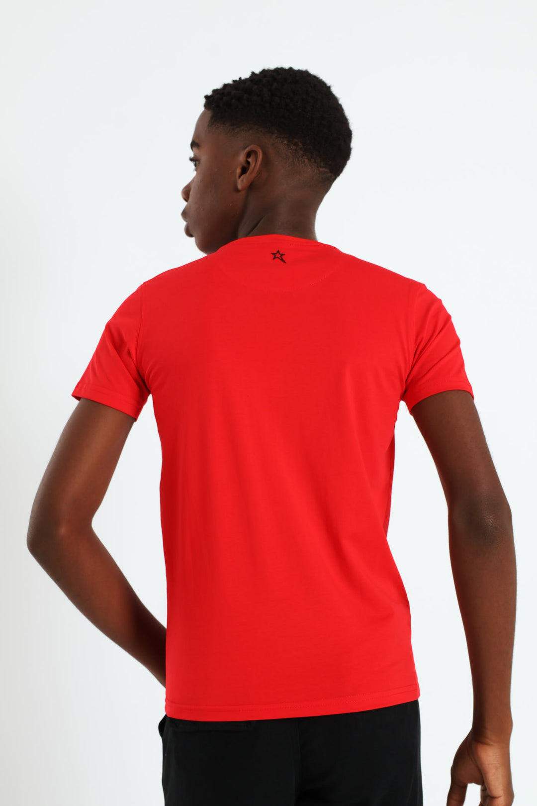 Boys Dashing Crew Neck Fashion Tee - Red