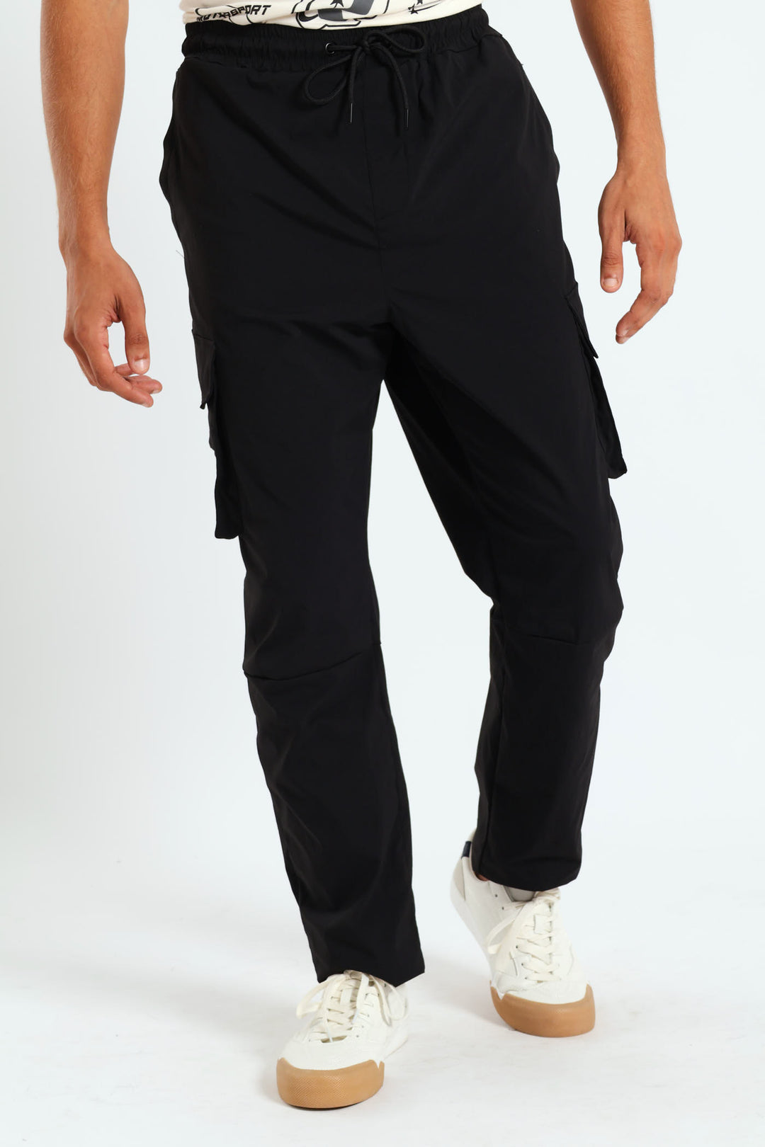 Multi Pocket Technical Cargo Pants - Black