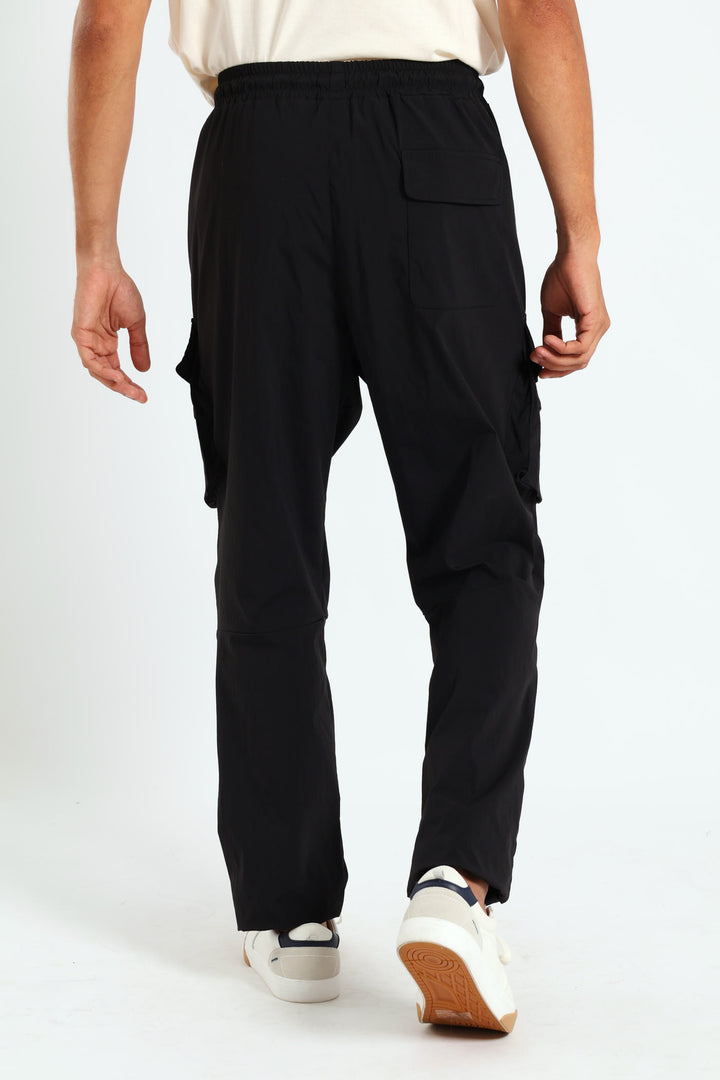 Multi Pocket Technical Cargo Pants - Black