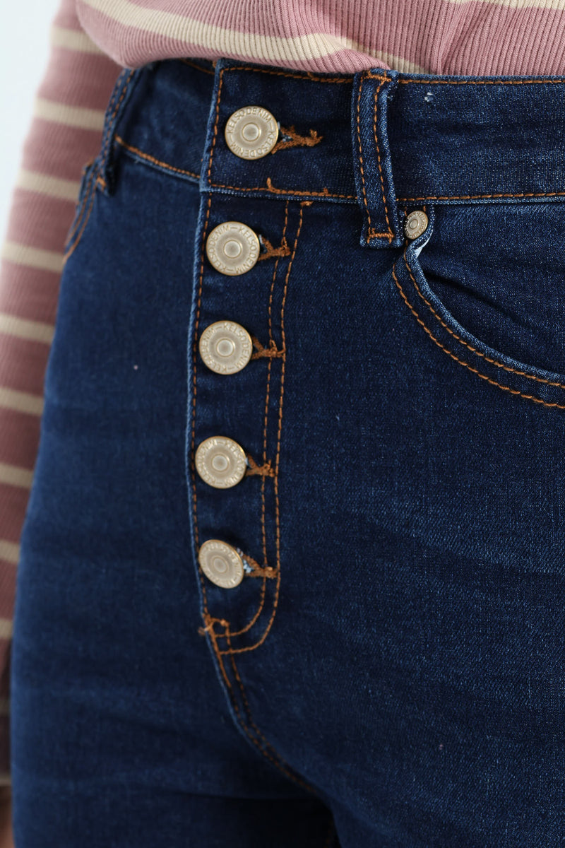 Five Button Skinny Jean - Dark Wash