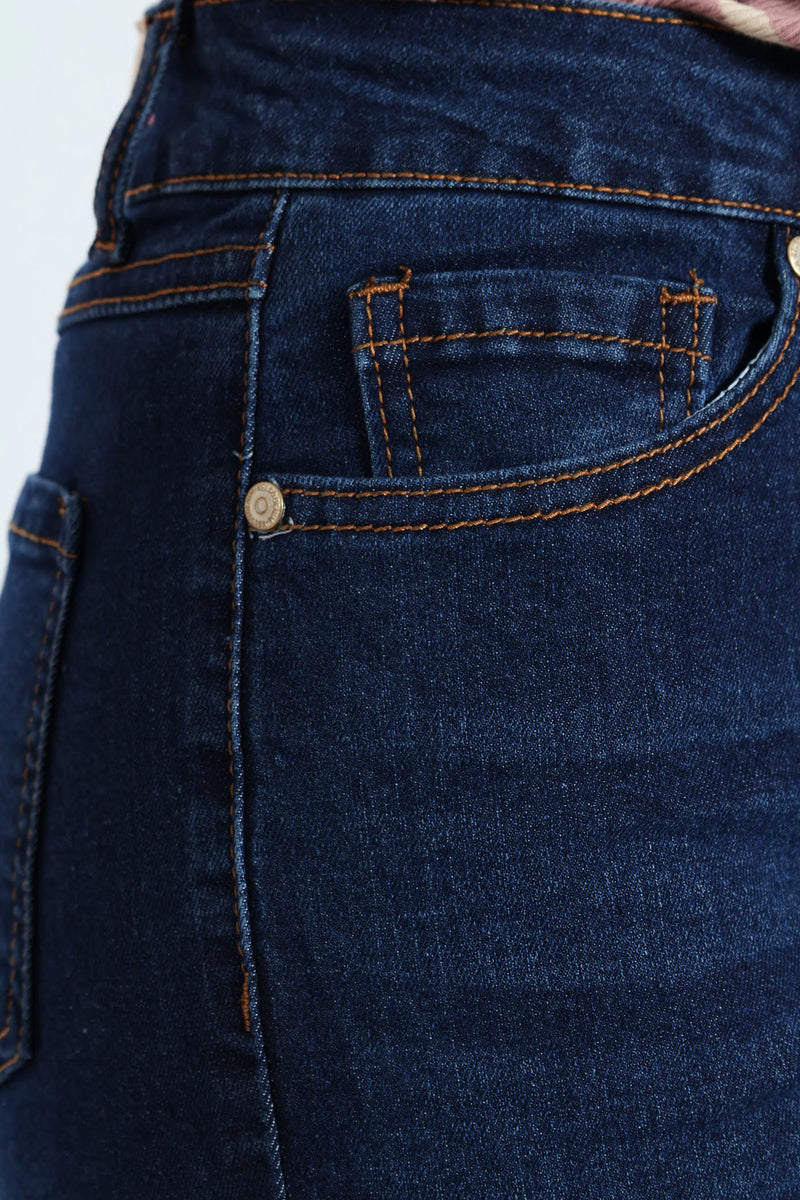 Five Button Skinny Jean - Dark Wash