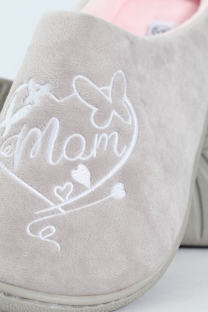 Classic Mule Slipper - Light Grey