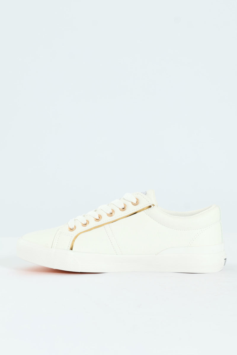 Emma Lace Up Sneaker - White