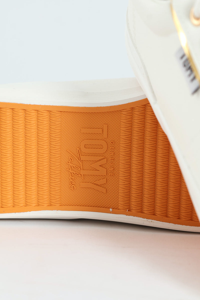 Emma Lace Up Sneaker - White