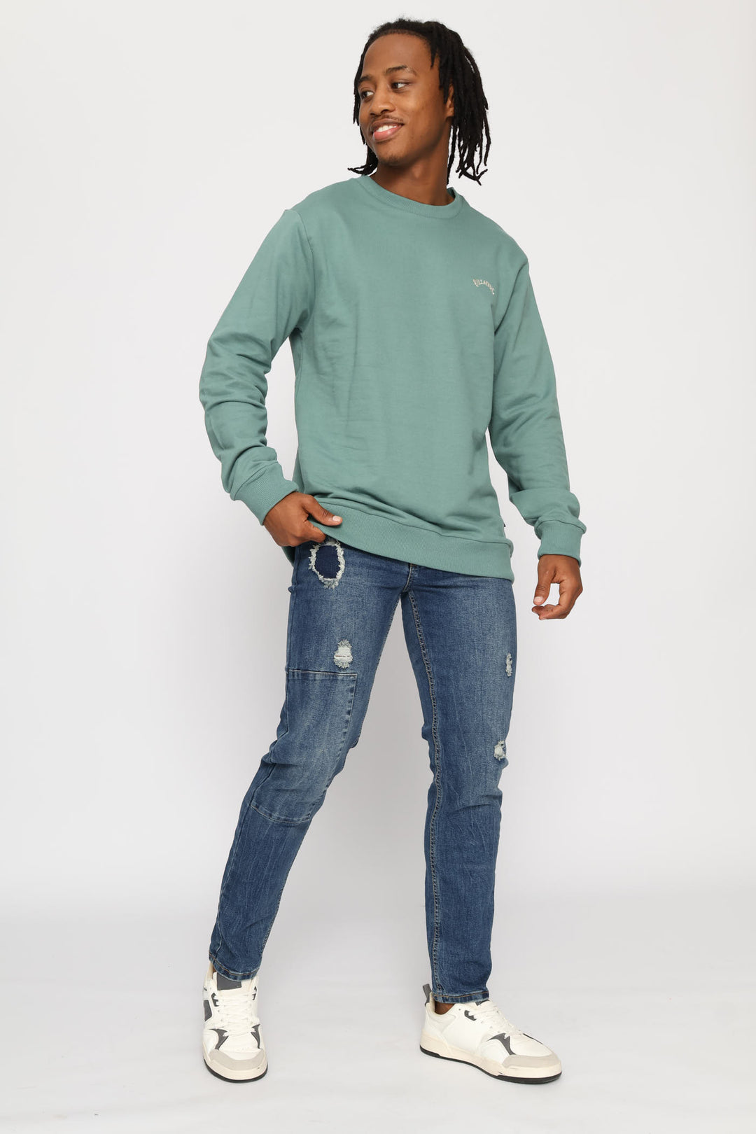 Arch Crew Top - Seafoam