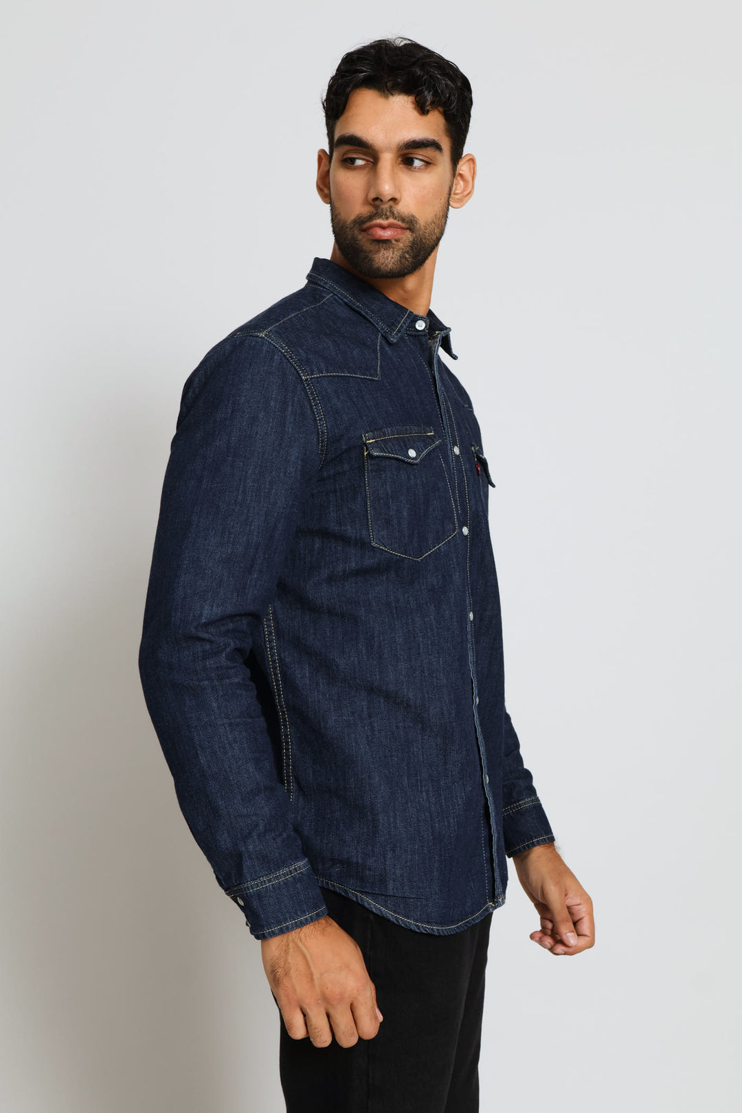 Std Za Classic Western Shirt - Indigo