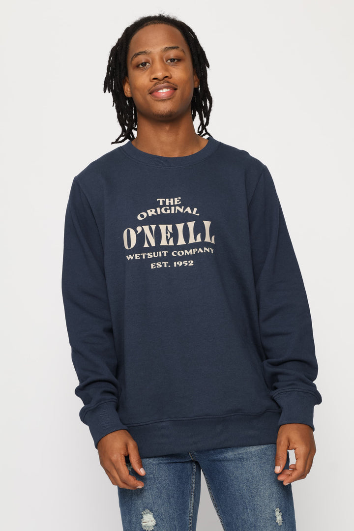 Wedges Crew Top - Navy