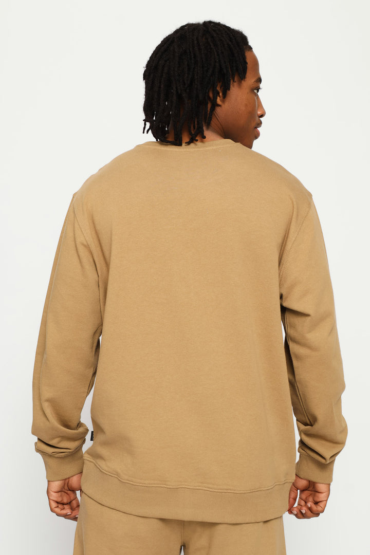Air Hex Crew Top - Taupe