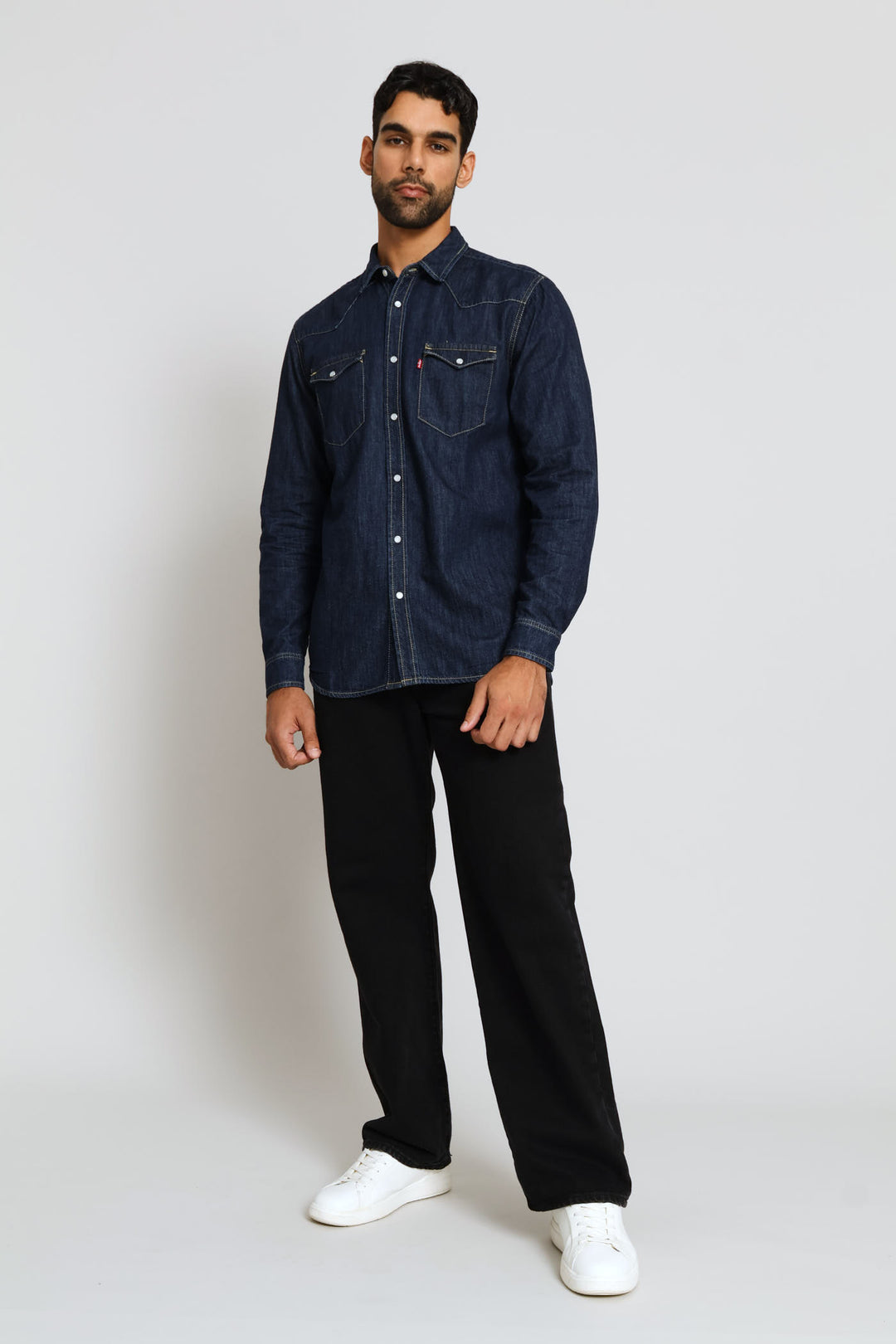 Std Za Classic Western Shirt - Indigo