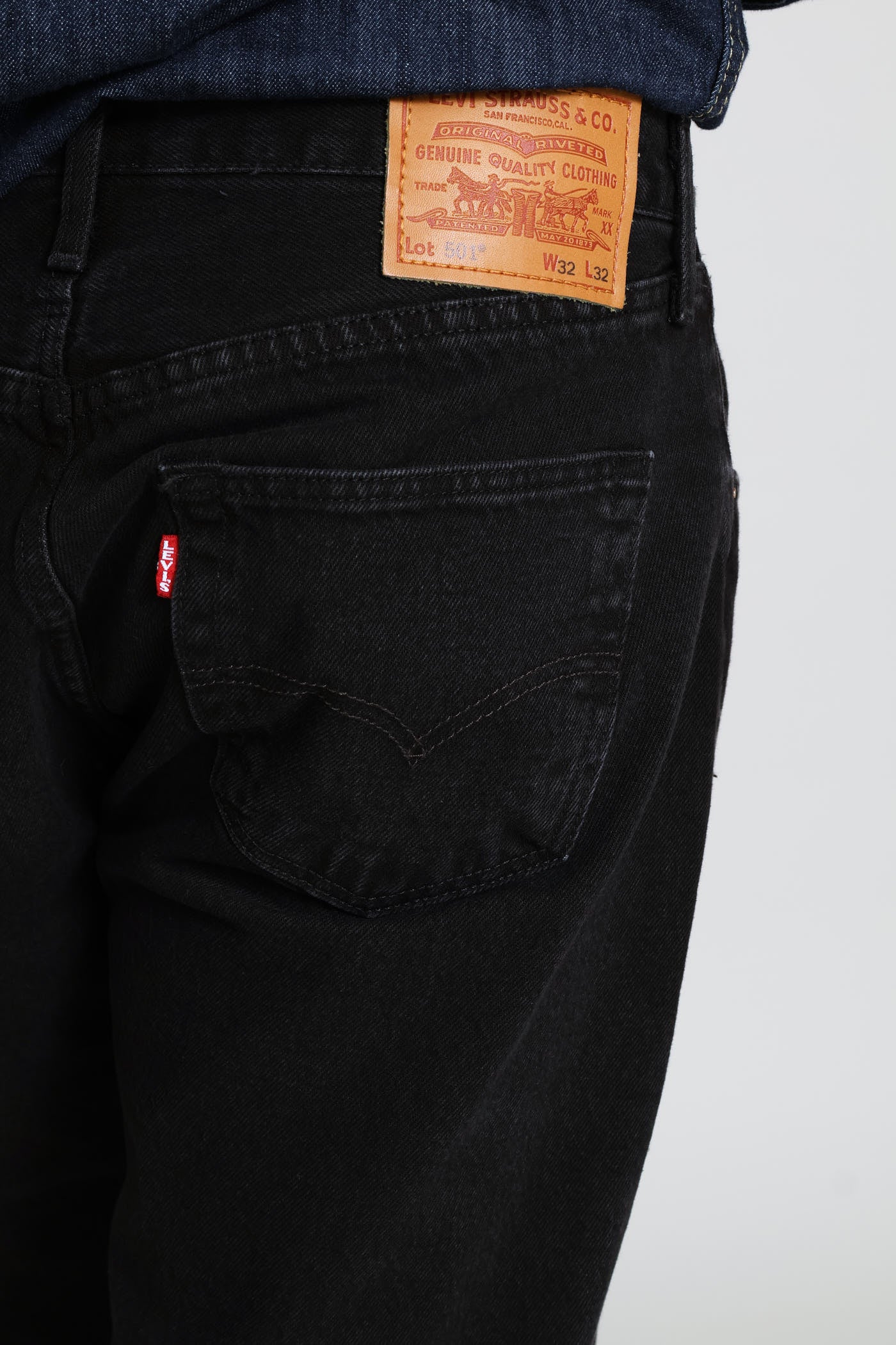 Mens Levi 501 Big Wheels Loose Denim - Black – Edgars