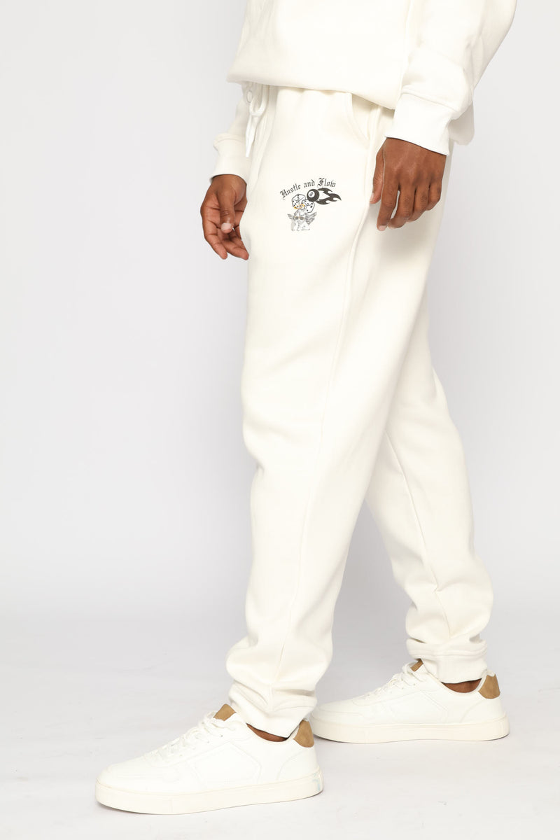 Hustle & Flow Fleece Jogger - Ecru